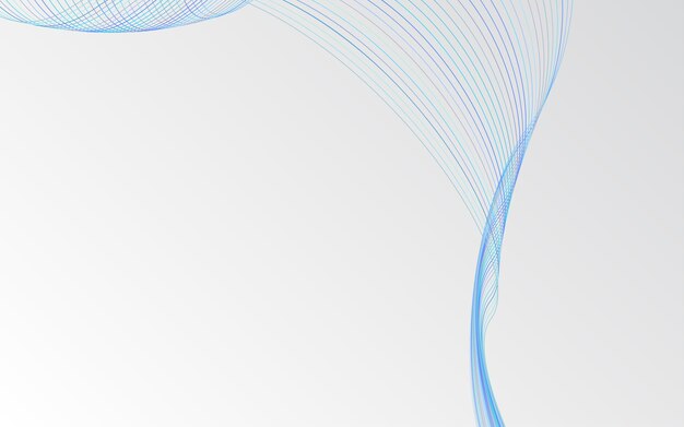 Fondo de onda abstracta de vector Fondo de ondas azules