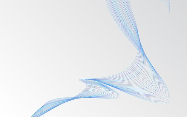 Fondo de onda abstracta de vector Fondo de ondas azules