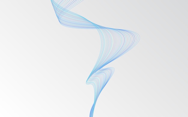 Fondo de onda abstracta de vector Fondo de ondas azules