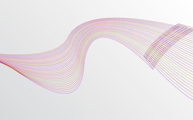 Fondo de onda abstracta de vector Fondo de ondas rojas