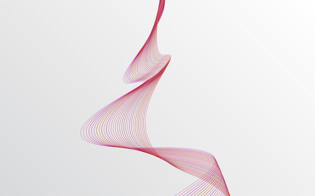 Fondo de onda abstracta de vector Fondo de ondas rojas