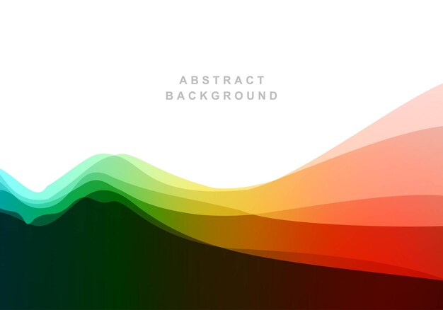 Fondo de onda de arco iris de ondas que fluyen abstractas