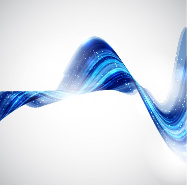 Fondo de onda azul abstracta