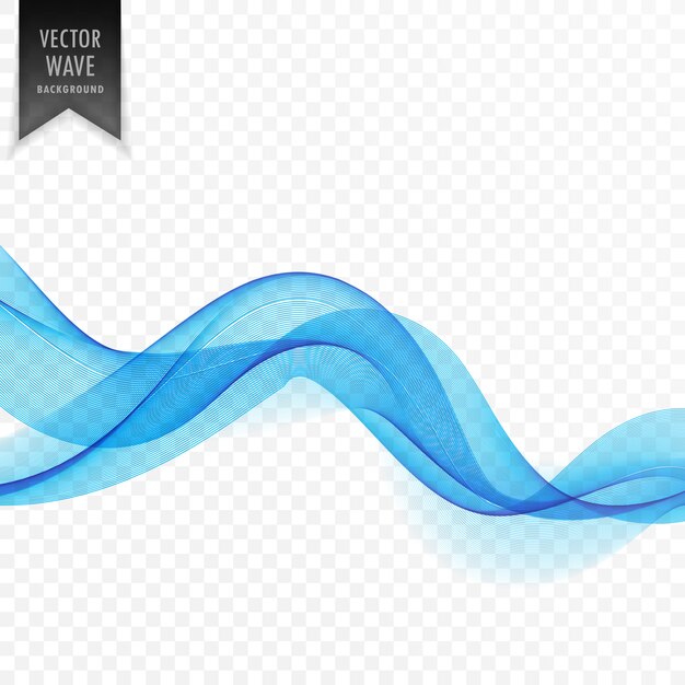 Fondo de onda azul liso ondulado