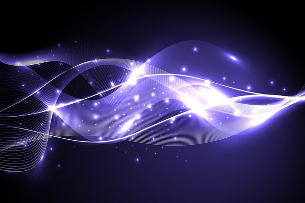 Fondo de onda brillante