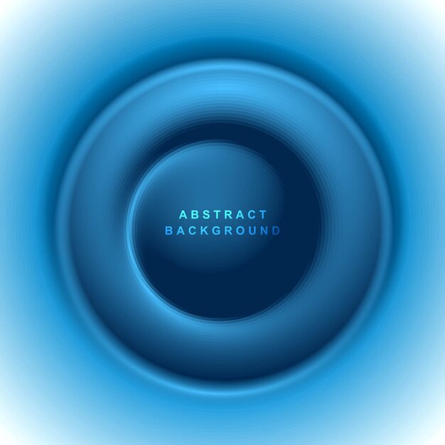 Fondo de onda circular azul abstracto