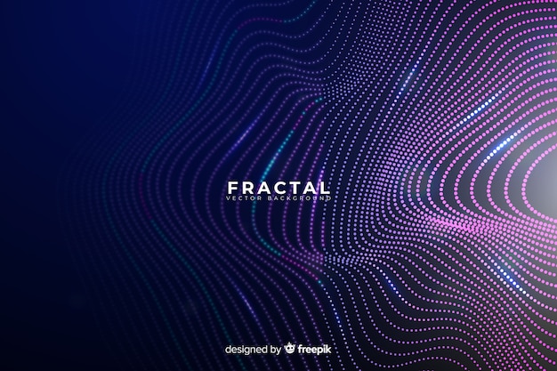 Fondo onda cuadrícula fractal