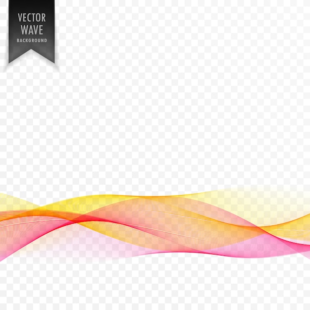 Fondo de onda elegante abstracto rosa y amarillo