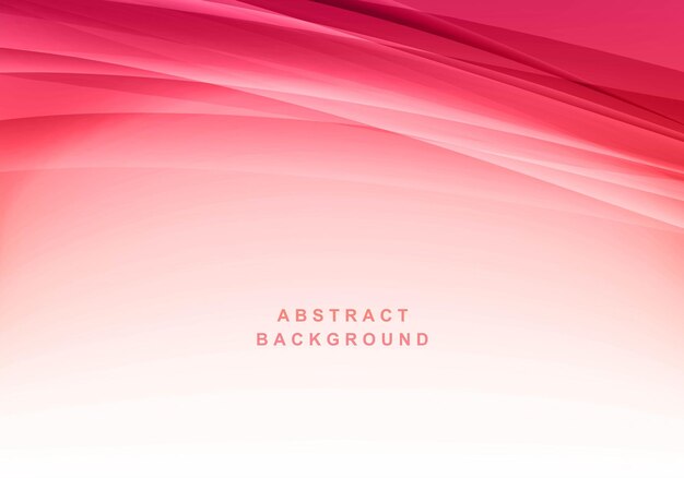 Fondo de onda con estilo abstracto rojo moderno