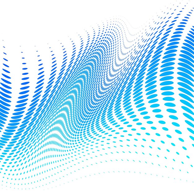 Fondo de onda con estilo punteado que fluye abstracto