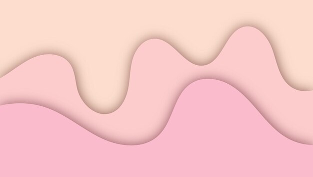 Fondo de onda de forma cortada en papel abstracto