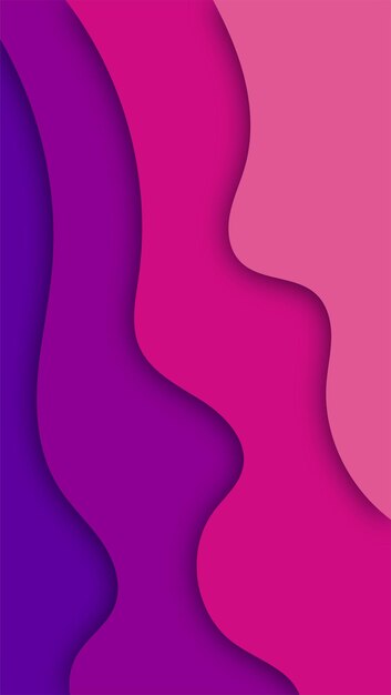 Fondo de onda de forma cortada en papel abstracto