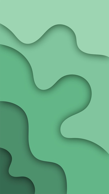 Fondo de onda de forma cortada en papel abstracto