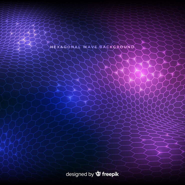Vector gratuito fondo de onda hexagonal
