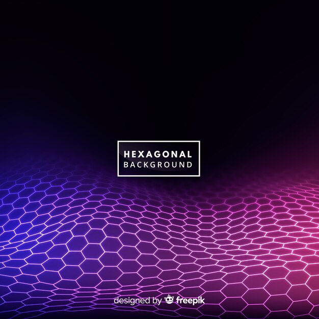 Fondo de onda hexagonal