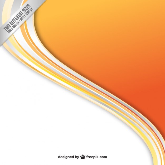 Fondo de onda naranja