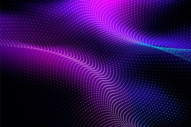 Fondo de onda de partículas degradado