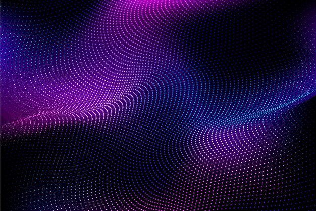 Fondo de onda de partículas degradado