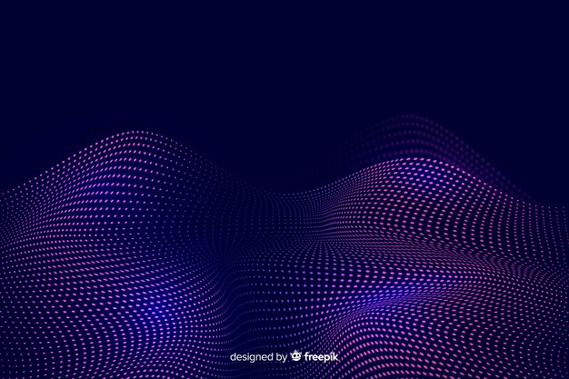 Fondo onda rejilla dividida