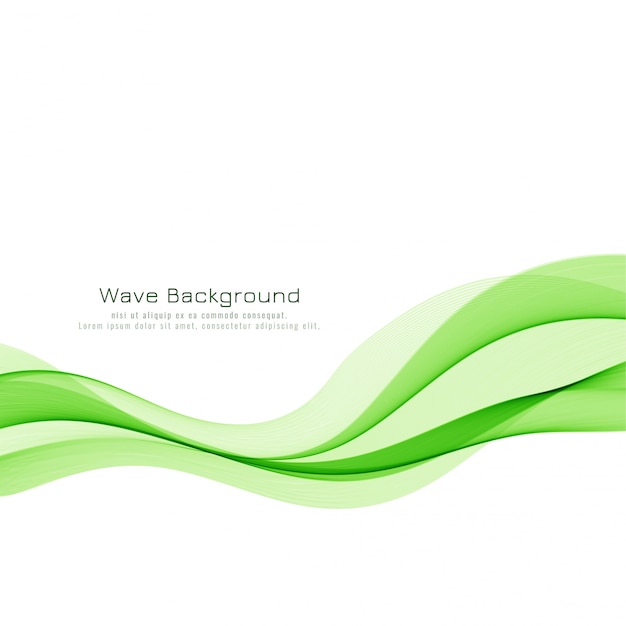 Fondo de onda verde con estilo