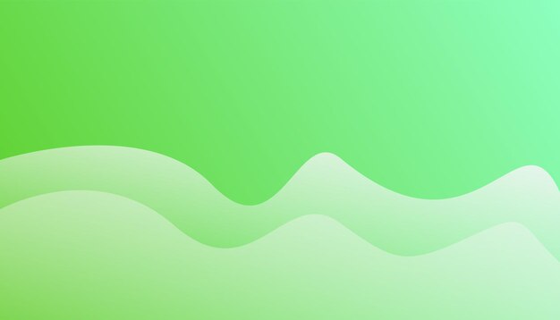 Fondo con onda verde