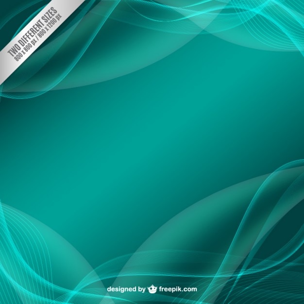 Un fondo de ondas abstractas en color turquesa