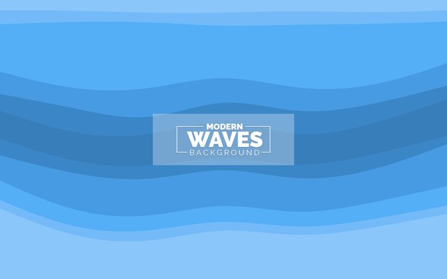 Fondo de ondas abstractas Composición de formas dinámicas Ilustración vectorial