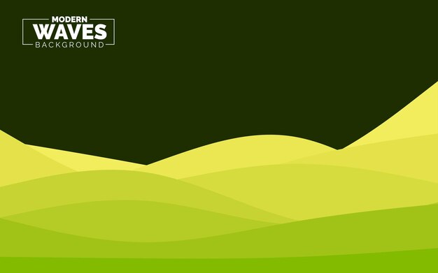 Fondo de ondas abstractas Composición de formas dinámicas Ilustración vectorial