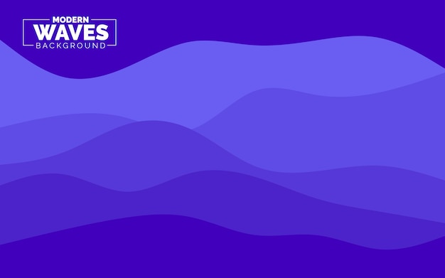 Fondo de ondas abstractas Composición de formas dinámicas Ilustración vectorial