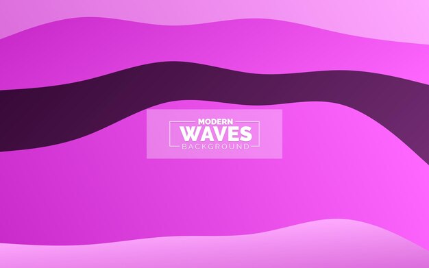 Fondo de ondas abstractas Composición de formas dinámicas Ilustración vectorial