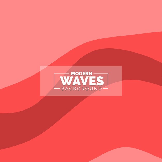 Fondo de ondas abstractas Composición de formas dinámicas Ilustración vectorial