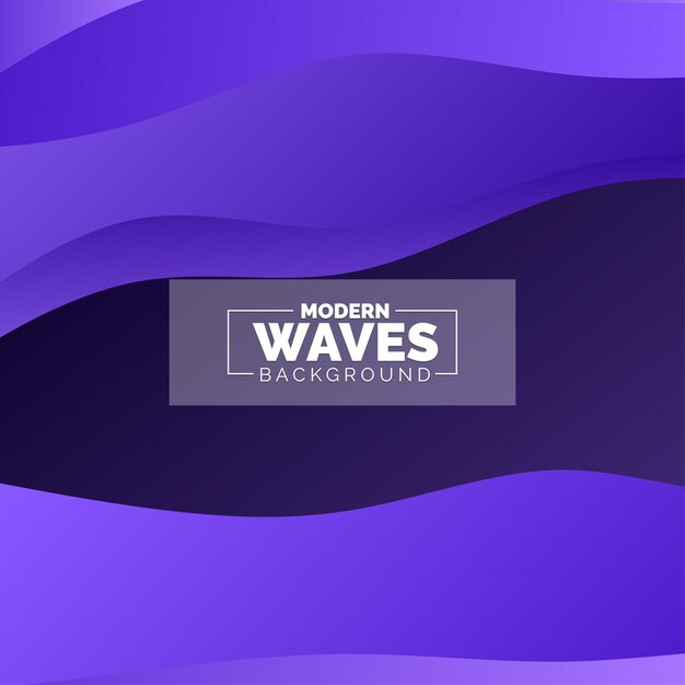 Fondo de ondas abstractas Composición de formas dinámicas Ilustración vectorial