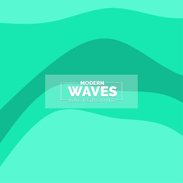Fondo de ondas abstractas Composición de formas dinámicas Ilustración vectorial
