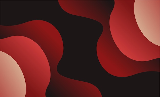 Fondo de ondas abstractas rojas