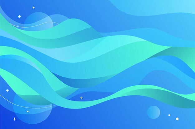 Fondo de ondas azul degradado