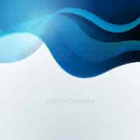 Vector gratuito fondo de ondas azules