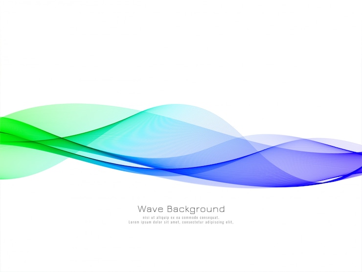 Vector gratuito el fondo de ondas de colores elegante y elegante