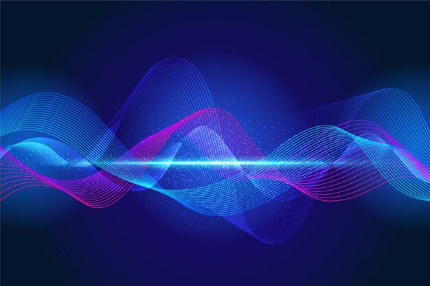Fondo de ondas de ecualizador de colores