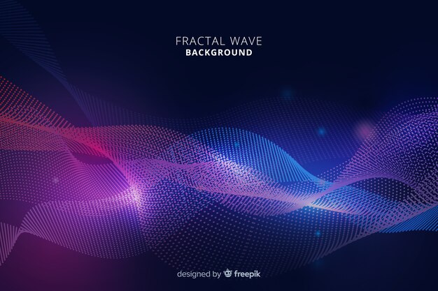 Fondo con ondas fractales