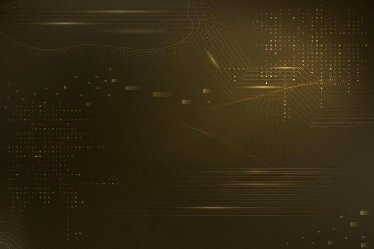 Vector gratuito fondo de ondas futuristas marrones con tecnología de código informático