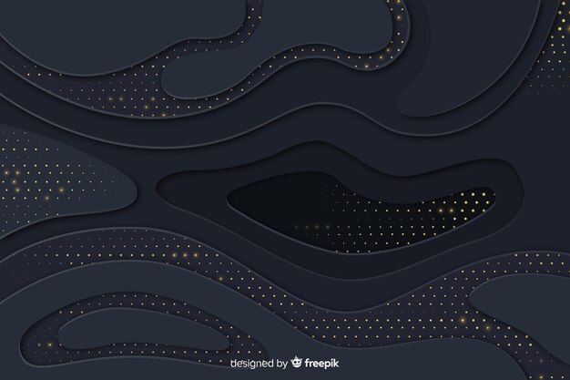 Fondo de ondas negras