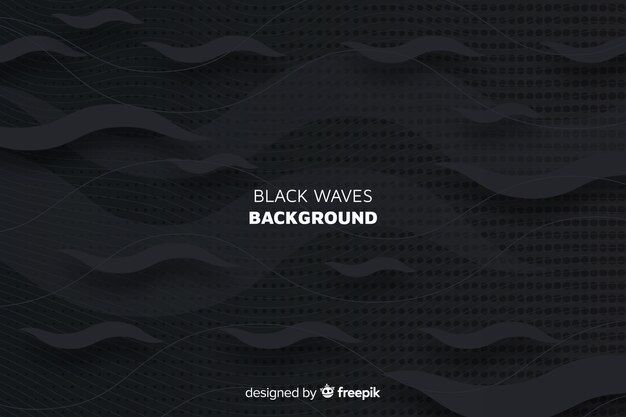 Fondo de ondas negras