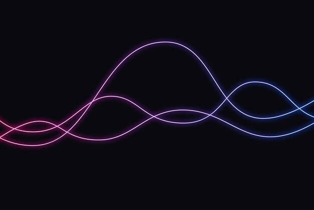 Fondo de ondas de neón