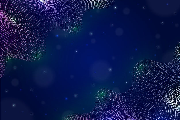 Fondo de ondas de partículas de gradiente