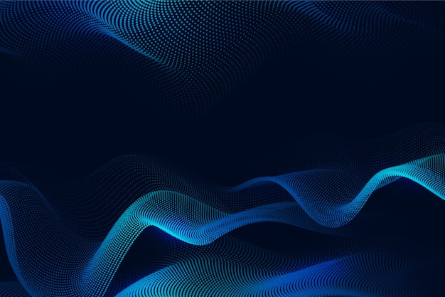 Fondo de ondas de partículas de gradiente