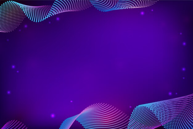 Fondo de ondas de partículas de gradiente