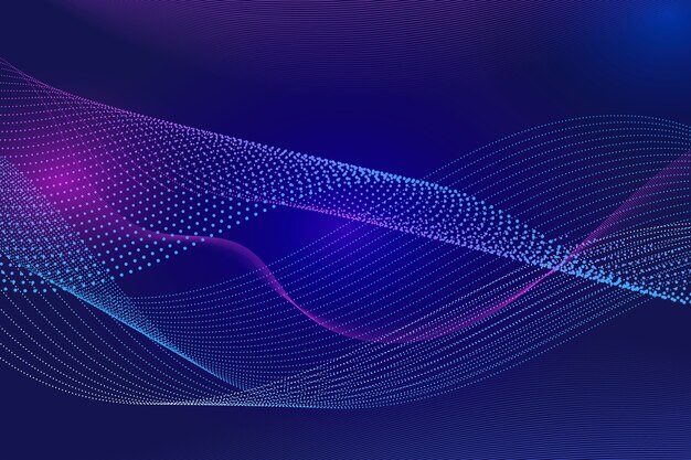 Fondo de ondas de partículas de gradiente