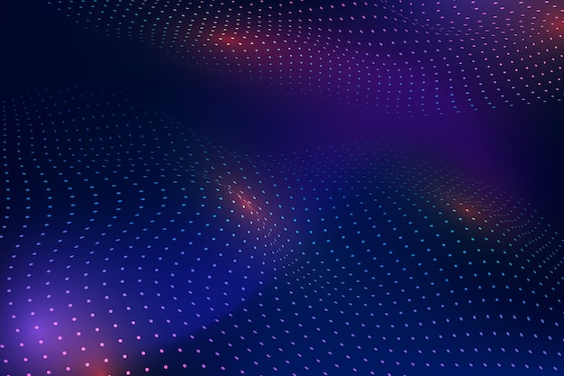 Fondo de ondas de partículas de gradiente