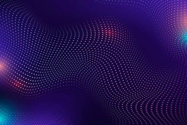 Fondo de ondas de partículas de gradiente