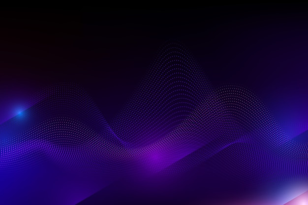 Fondo de ondas de partículas de gradiente